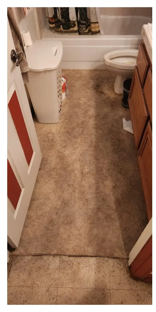 Bathroom before the remodel